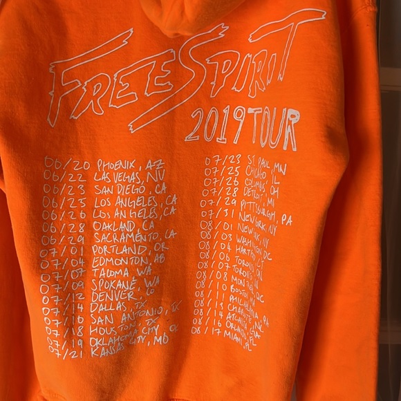 Khalid Free Spirit Tour 2019 Van Hooded Sweatshirt Men’s Small - Picture 6 of 8
